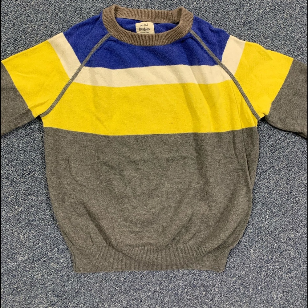 Mini Boden Colourblock Crew Sweater | Great condition | sz 6/7
